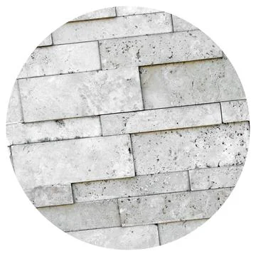 Cutting beige marble wall rectangular, seamless lined up Stock Photos