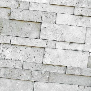 Cutting beige marble wall rectangular, seamless lined up Stock Photos