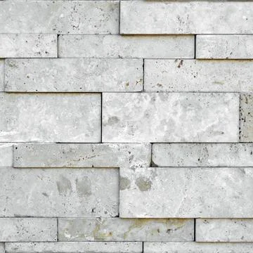 Cutting beige marble wall rectangular, seamless lined up 스톡 사진