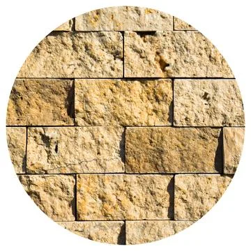 Cutting beige marble wall rectangular, seamless lined up Stock Photos