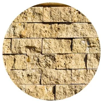 Cutting beige marble wall rectangular, seamless lined up Stock-Fotos