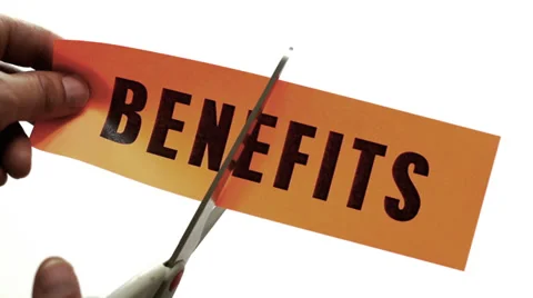 Cutting Benefits Concept Stock Footage 38797451