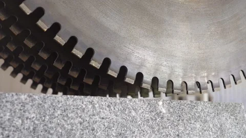 Cutting at the big marble stone factory Stock Footage 140633949