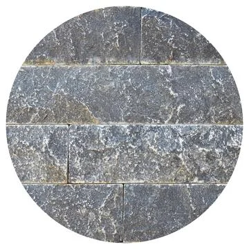 Cutting blue marble wall rectangular, seamless lined up Stock Photos