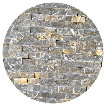 Cutting blue marble wall rectangular, seamless lined up Stock Photos