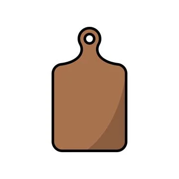 Cutting Board Icon Vector Design Illustration Stock Illustration