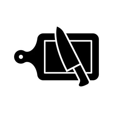 Cutting Board Icon Vector Design Illustration Stock Illustration