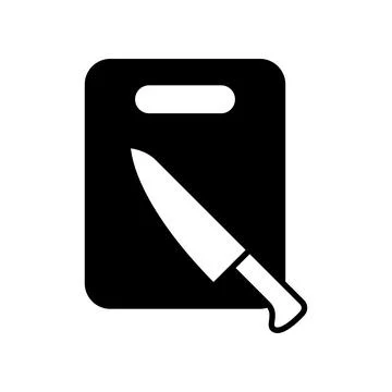 Cutting Board Icon Vector Design Illustration Stock Illustration