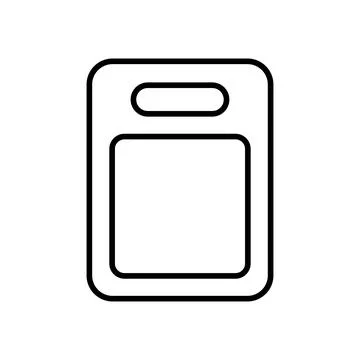 Cutting Board Icon Vector Design Illustration Stock Illustration