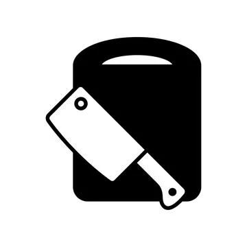 Cutting Board Icon Vector Design Illustration Stock Illustration