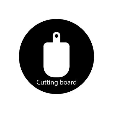 Cutting board icon vector Stock Illustration