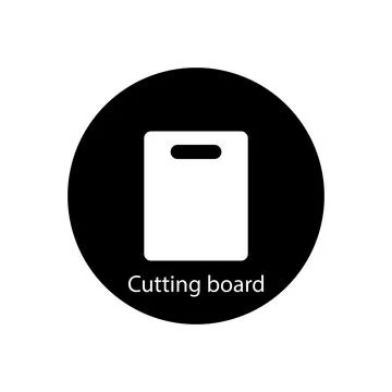 Cutting board icon vector Stock Illustration