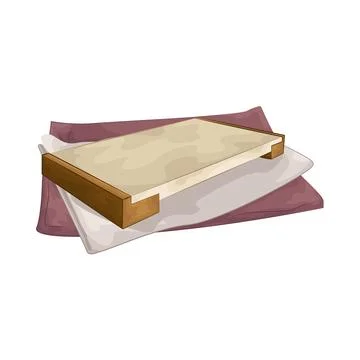 Cutting Board Illustration Illustrazione stock
