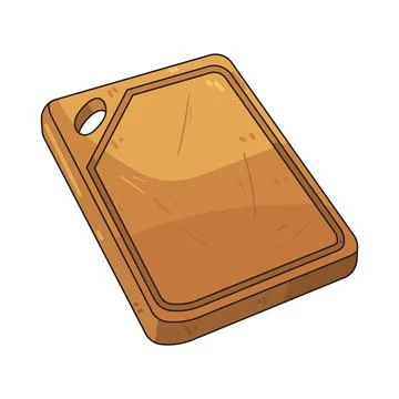 Cutting board illustration Stock Illustration