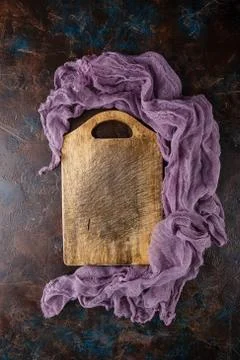 Cutting board. Top view Stock Photos