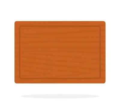 Cutting board vector flat isolated Stock Illustration