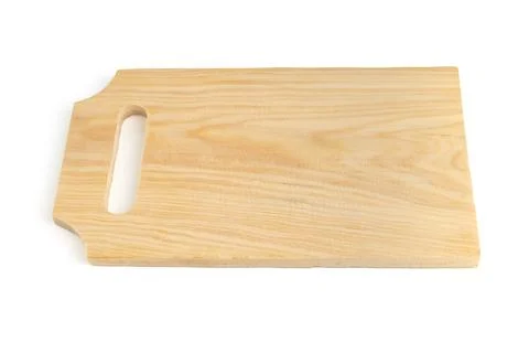 Cutting board on white background Stock Photos