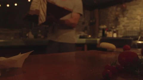 Cutting Board Wide Stock Footage 54761484