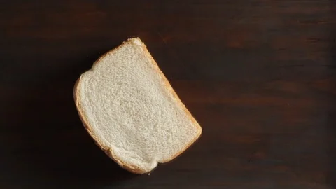 Cutting Bread and Knife Stock Footage 85957073