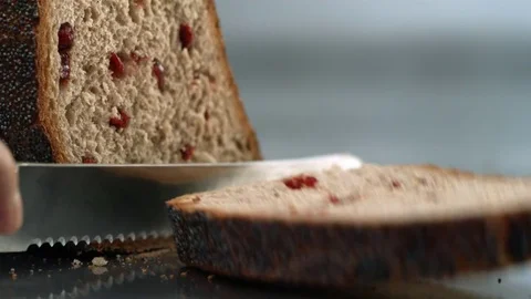  Cutting bread Stock-Footage 81806970