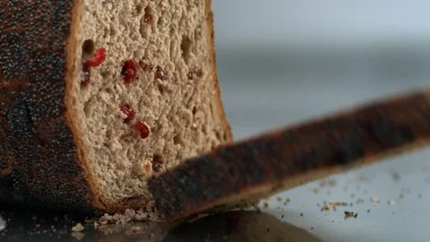   Cutting bread Video stock 81807043