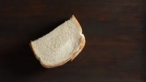 Cutting Bread Stock Footage 85957057