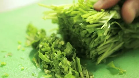 Cutting Broccoli Stock Footage 71627776
