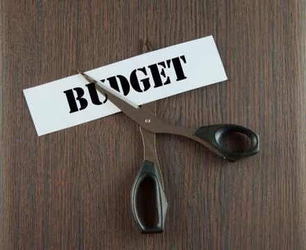 Cutting budget Stock Photos