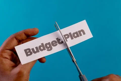 Cutting Budget Plan Stock Photos