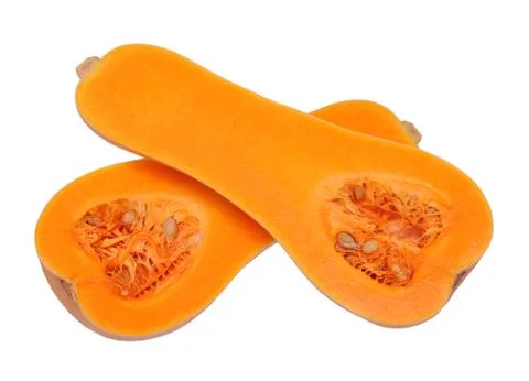 Cutting butternut squash Stock Photos