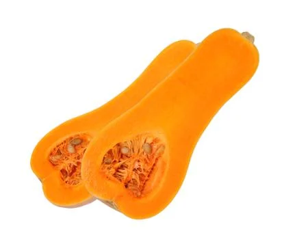 Cutting butternut squash Stock Photos