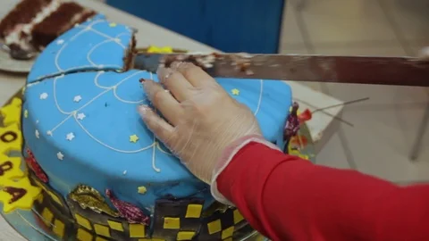 Cutting cake Stock Footage 88827860