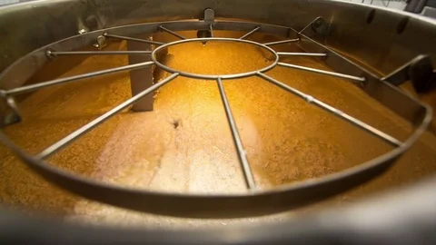 Cutting up the cheese curd Video stock 75968600