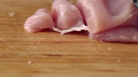 Cutting chicken 스톡 동영상 148742048