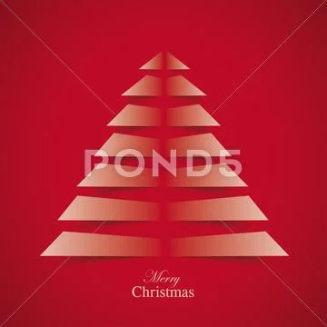 Cutting christmas tree Stock Illustration