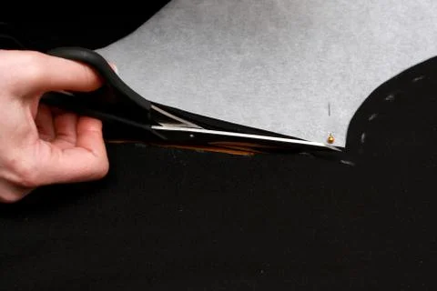 Cutting cloth Stock Photos