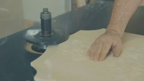 Cutting the contours of the workpiece Stock Footage 166277177