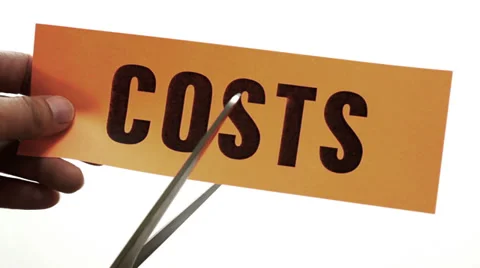 Cutting Costs Concept Stock Footage 38786373