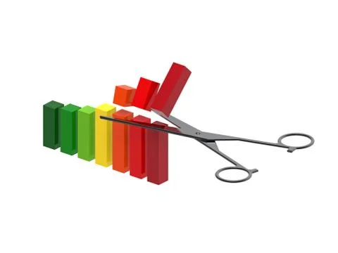 Cutting costs Stock Illustration