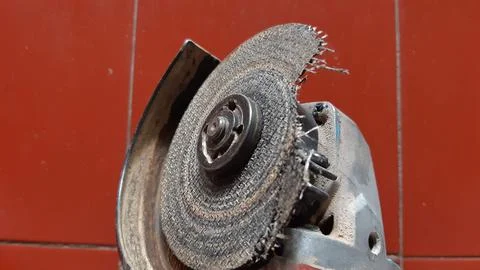 Cutting disc is broken 스톡 사진