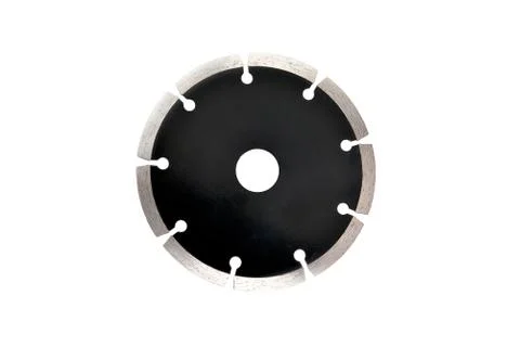 Cutting disc segmented close up isolate white background Stock Photos