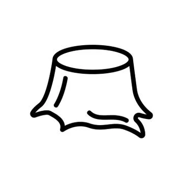 Cutting down trees icon vector. Isolated contour symbol illustration Stock Illustration