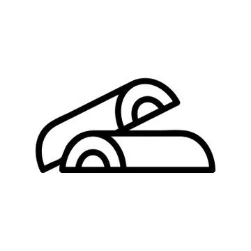 Cutting down trees icon vector. Isolated contour symbol illustration Stock Illustration