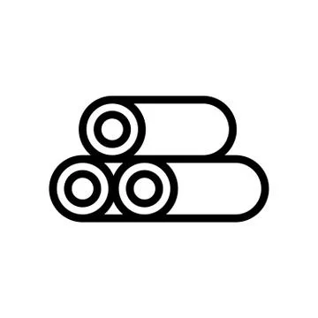 Cutting down trees icon vector. Isolated contour symbol illustration Stock Illustration
