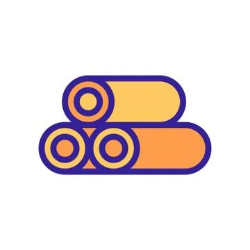 Cutting down trees icon vector. Isolated contour symbol illustration Stock Illustration