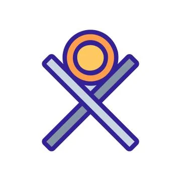 Cutting down trees icon vector. Isolated contour symbol illustration Stock Illustration