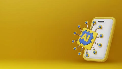Cutting-edge artificial intelligence on mobile, driving smart features, enhanced 스톡 일러스트
