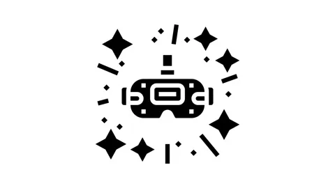 Cutting edge design tech enthusiast glyph icon animation Stock Footage 326149730