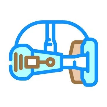 Cutting edge design tech enthusiast color icon vector illustration Stock Illustration