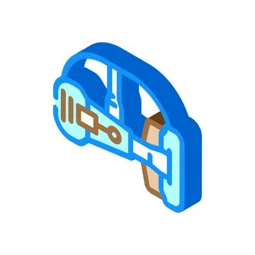 Cutting edge design tech enthusiast isometric icon vector illustration Stock Illustration